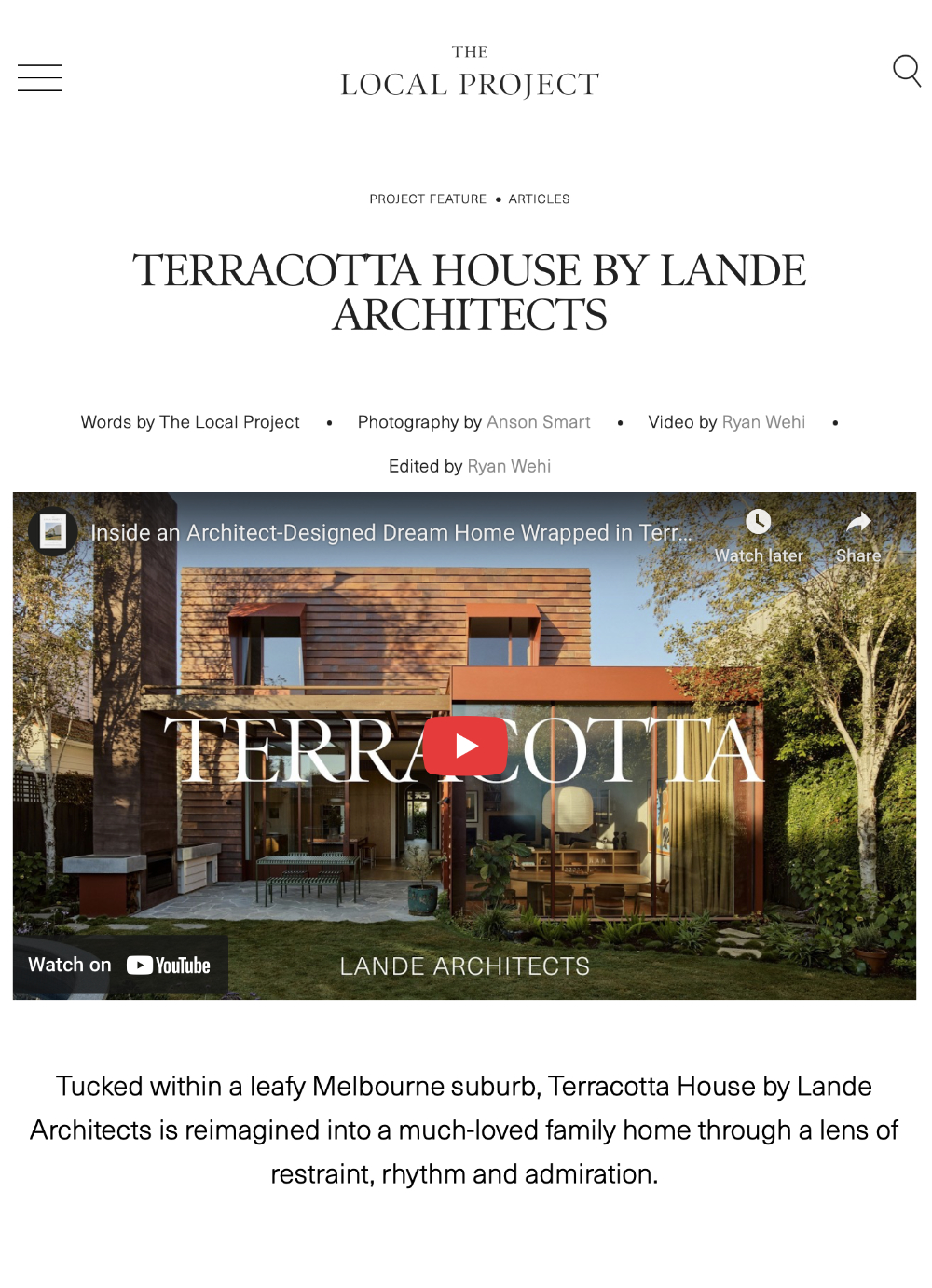 The Local Project – Childers Road