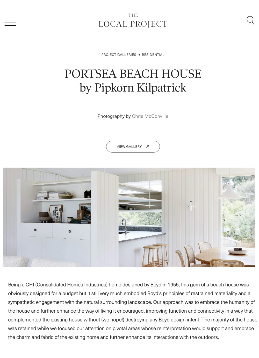 The Local Project – Portsea Beach House